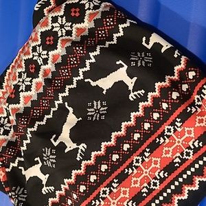 Christmas fleece lined leggings